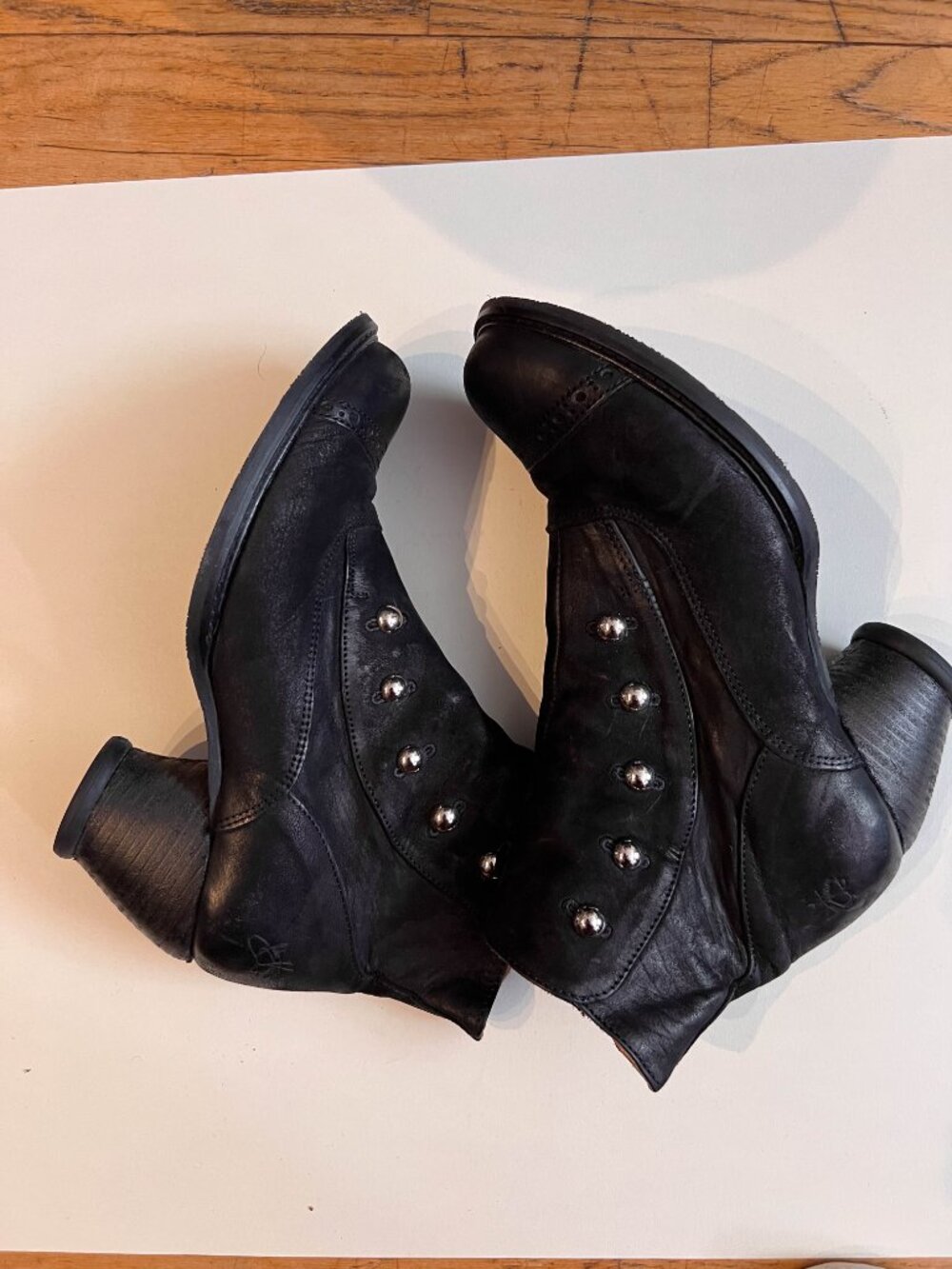 John Fluevog East End Venables Steampunk Boots 7.5 - Picture 7 of 16